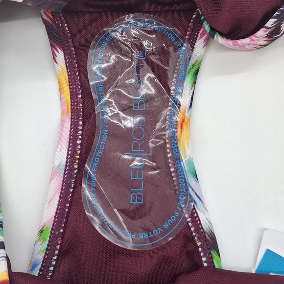 BLEU Rod Beattie Shirred Side Tie Hipster Bikini Bottom Multicolor 8 - Picture 8 of 10